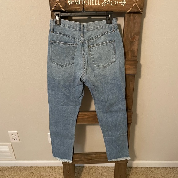 A5 - 253 JBD just black denim leopard pocket distressed jeans size 27 - Picture 16 of 16